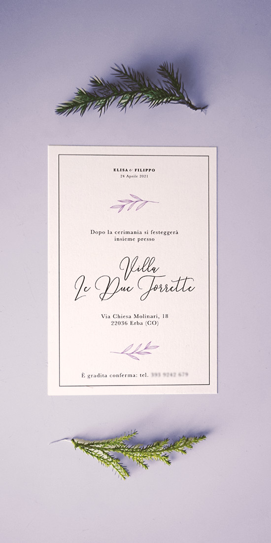 stationery wedding elena conti graphic design